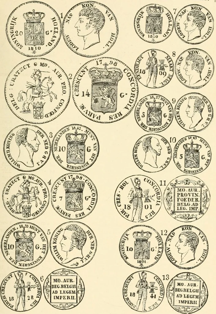 An illustration from Illustrated encyclopaedia of gold and silver coins of the world; illustrating the modern, ancient, current and curious, from A.D. 1885 back to B.C. 700, 1886, leaf 296