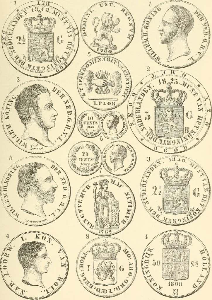 An illustration from Illustrated encyclopaedia of gold and silver coins of the world; illustrating the modern, ancient, current and curious, from A.D. 1885 back to B.C. 700, 1886, leaf 298