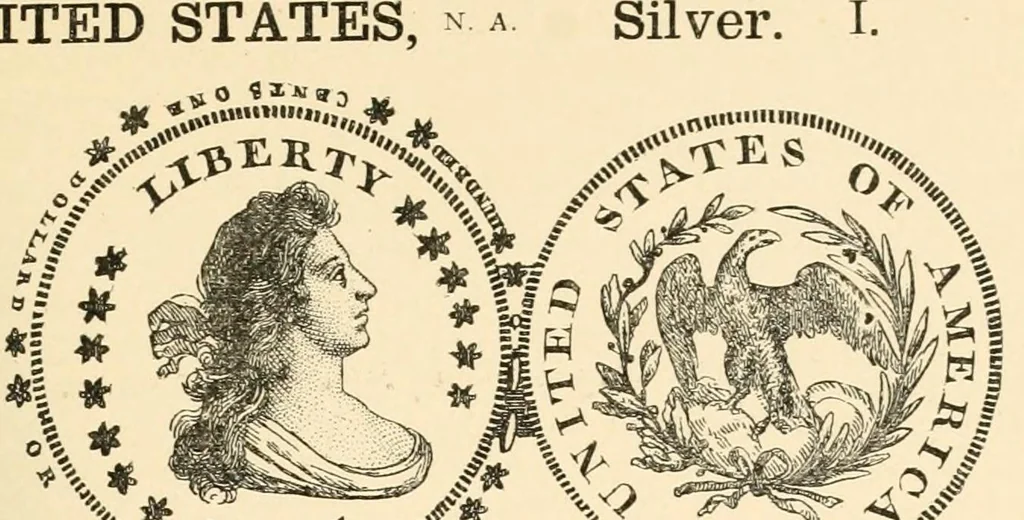 An illustration from Illustrated encyclopaedia of gold and silver coins of the world; illustrating the modern, ancient, current and curious, from A.D. 1885 back to B.C. 700, 1886, leaf 30