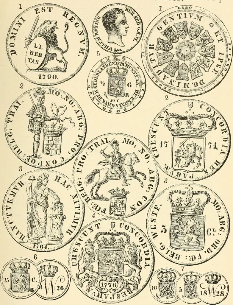 An illustration from Illustrated encyclopaedia of gold and silver coins of the world; illustrating the modern, ancient, current and curious, from A.D. 1885 back to B.C. 700, 1886, leaf 300