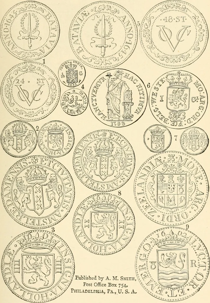 An illustration from Illustrated encyclopaedia of gold and silver coins of the world; illustrating the modern, ancient, current and curious, from A.D. 1885 back to B.C. 700, 1886, leaf 304
