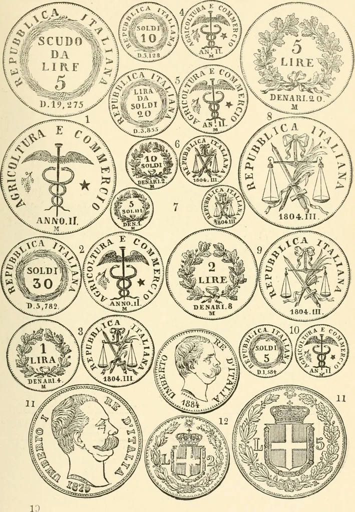 An illustration from Illustrated encyclopaedia of gold and silver coins of the world; illustrating the modern, ancient, current and curious, from A.D. 1885 back to B.C. 700, 1886, leaf 308