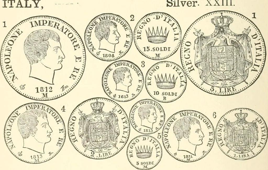 An illustration from Illustrated encyclopaedia of gold and silver coins of the world; illustrating the modern, ancient, current and curious, from A.D. 1885 back to B.C. 700, 1886, leaf 309