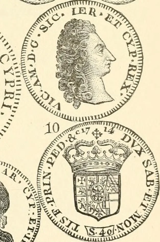 An illustration from Illustrated encyclopaedia of gold and silver coins of the world; illustrating the modern, ancient, current and curious, from A.D. 1885 back to B.C. 700, 1886, leaf 336