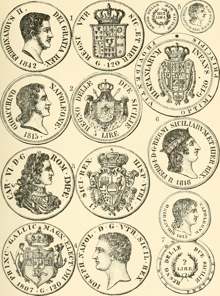 An illustration from Illustrated encyclopaedia of gold and silver coins of the world; illustrating the modern, ancient, current and curious, from A.D. 1885 back to B.C. 700, 1886, leaf 344
