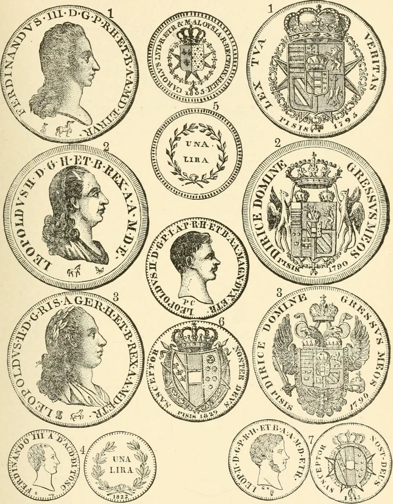 An illustration from Illustrated encyclopaedia of gold and silver coins of the world; illustrating the modern, ancient, current and curious, from A.D. 1885 back to B.C. 700, 1886, leaf 352