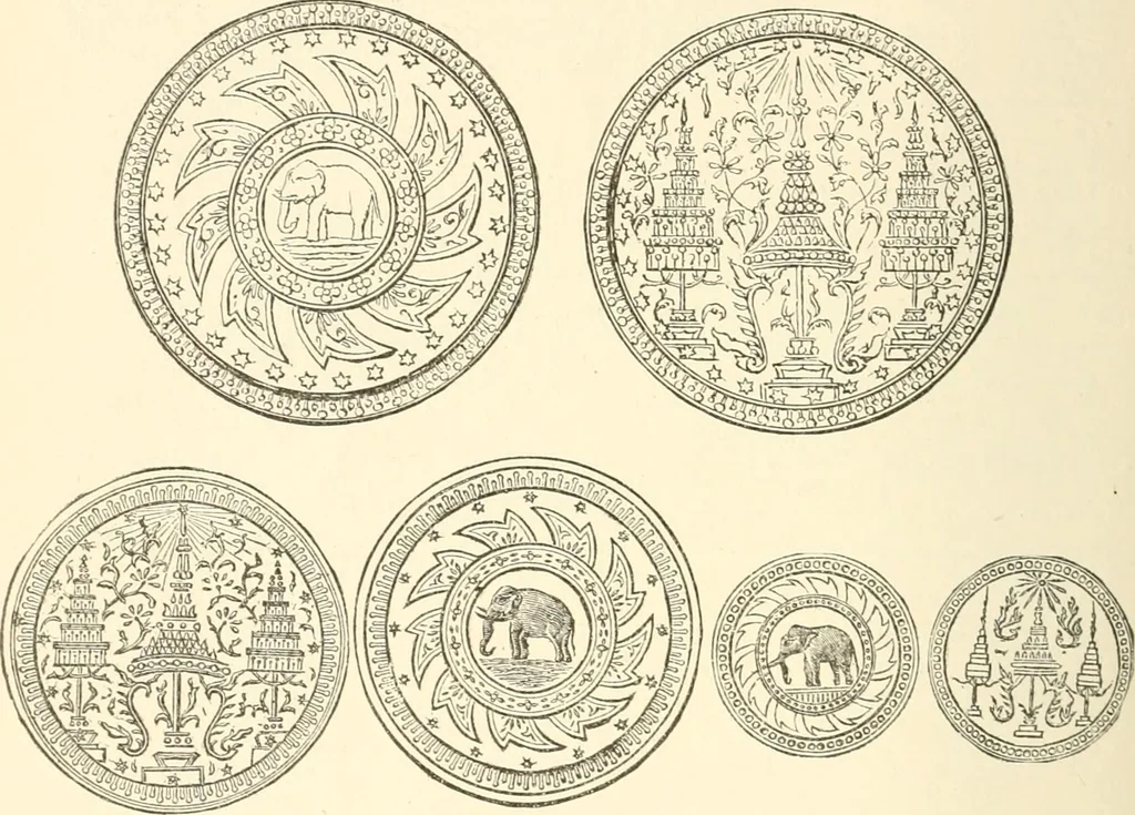 An illustration from Illustrated encyclopaedia of gold and silver coins of the world; illustrating the modern, ancient, current and curious, from A.D. 1885 back to B.C. 700, 1886, leaf 373