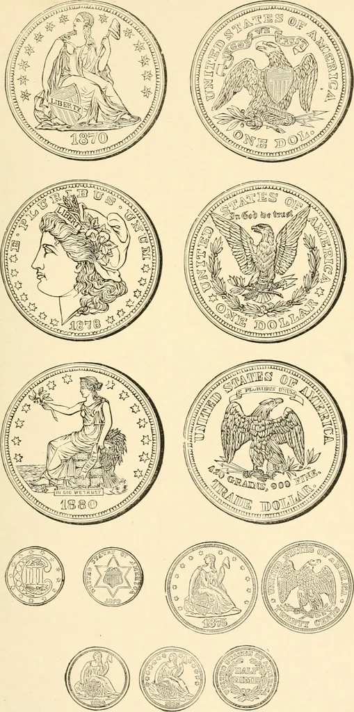 An illustration from Illustrated encyclopaedia of gold and silver coins of the world; illustrating the modern, ancient, current and curious, from A.D. 1885 back to B.C. 700, 1886, leaf 38