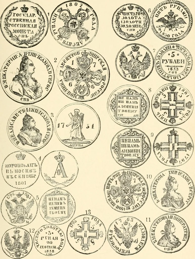 An illustration from Illustrated encyclopaedia of gold and silver coins of the world; illustrating the modern, ancient, current and curious, from A.D. 1885 back to B.C. 700, 1886, leaf 384