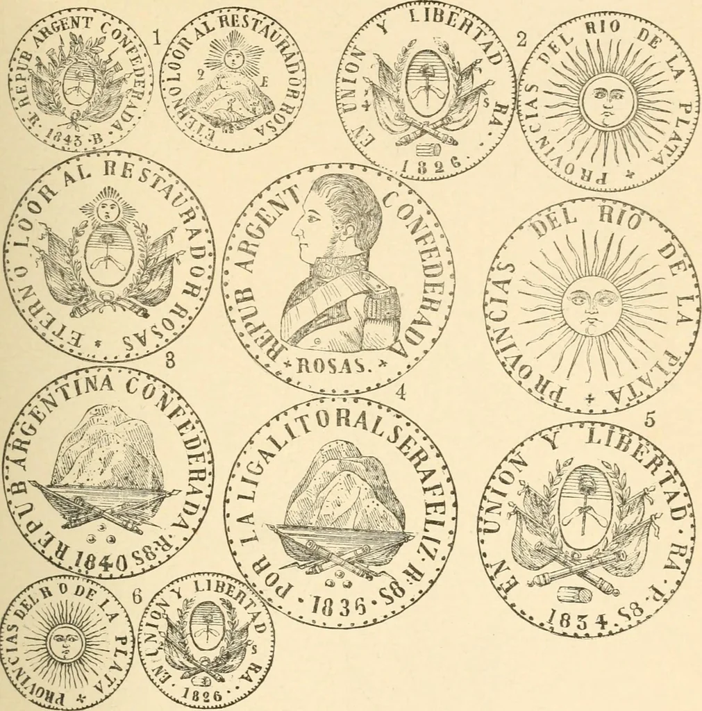 An illustration from Illustrated encyclopaedia of gold and silver coins of the world; illustrating the modern, ancient, current and curious, from A.D. 1885 back to B.C. 700, 1886, leaf 40