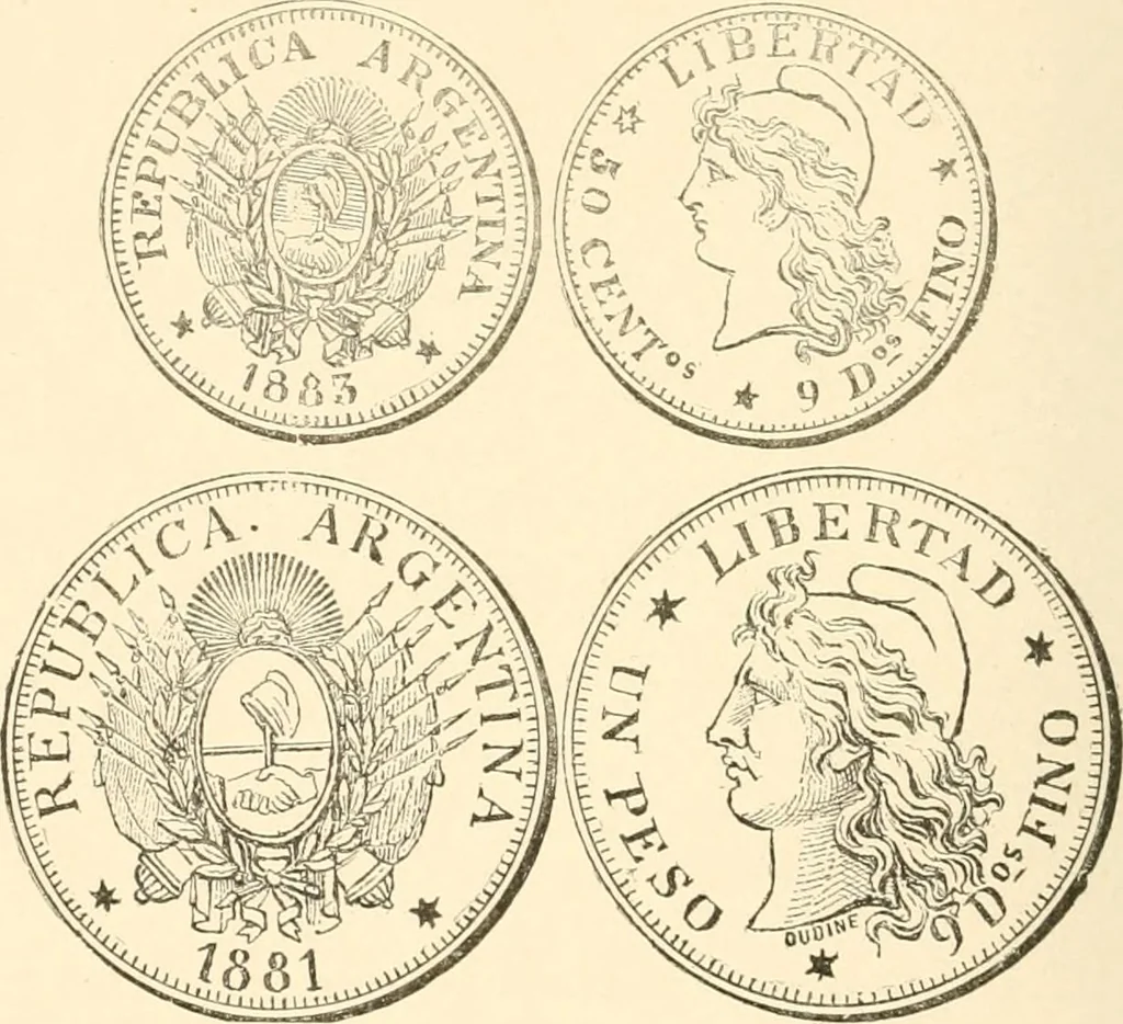 An illustration from Illustrated encyclopaedia of gold and silver coins of the world; illustrating the modern, ancient, current and curious, from A.D. 1885 back to B.C. 700, 1886, leaf 41