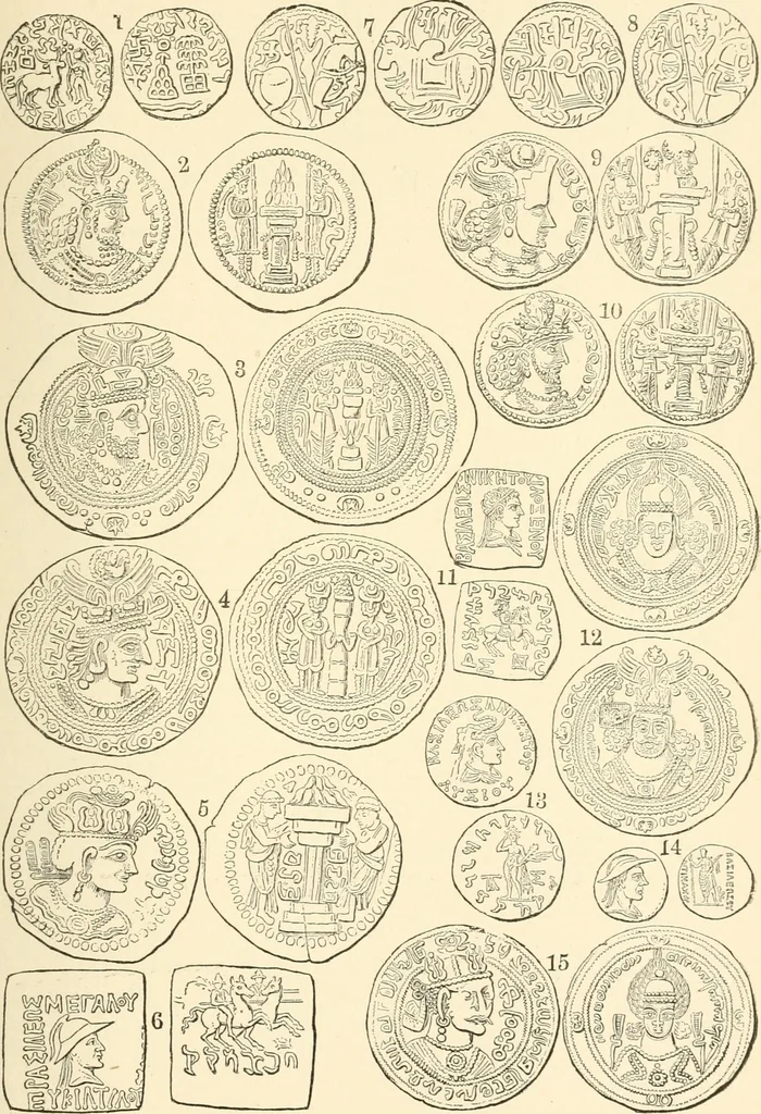 An illustration from Illustrated encyclopaedia of gold and silver coins of the world; illustrating the modern, ancient, current and curious, from A.D. 1885 back to B.C. 700, 1886, leaf 420