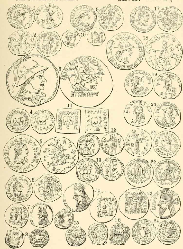 An illustration from Illustrated encyclopaedia of gold and silver coins of the world; illustrating the modern, ancient, current and curious, from A.D. 1885 back to B.C. 700, 1886, leaf 422