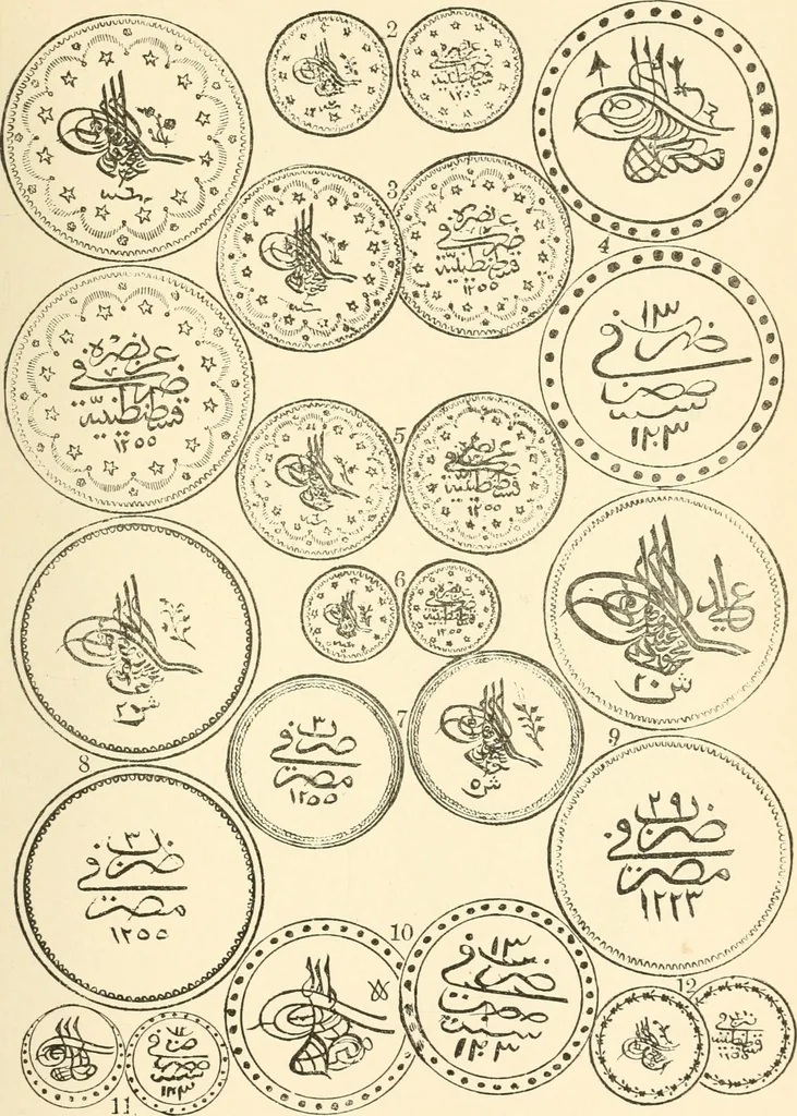 An illustration from Illustrated encyclopaedia of gold and silver coins of the world; illustrating the modern, ancient, current and curious, from A.D. 1885 back to B.C. 700, 1886, leaf 428