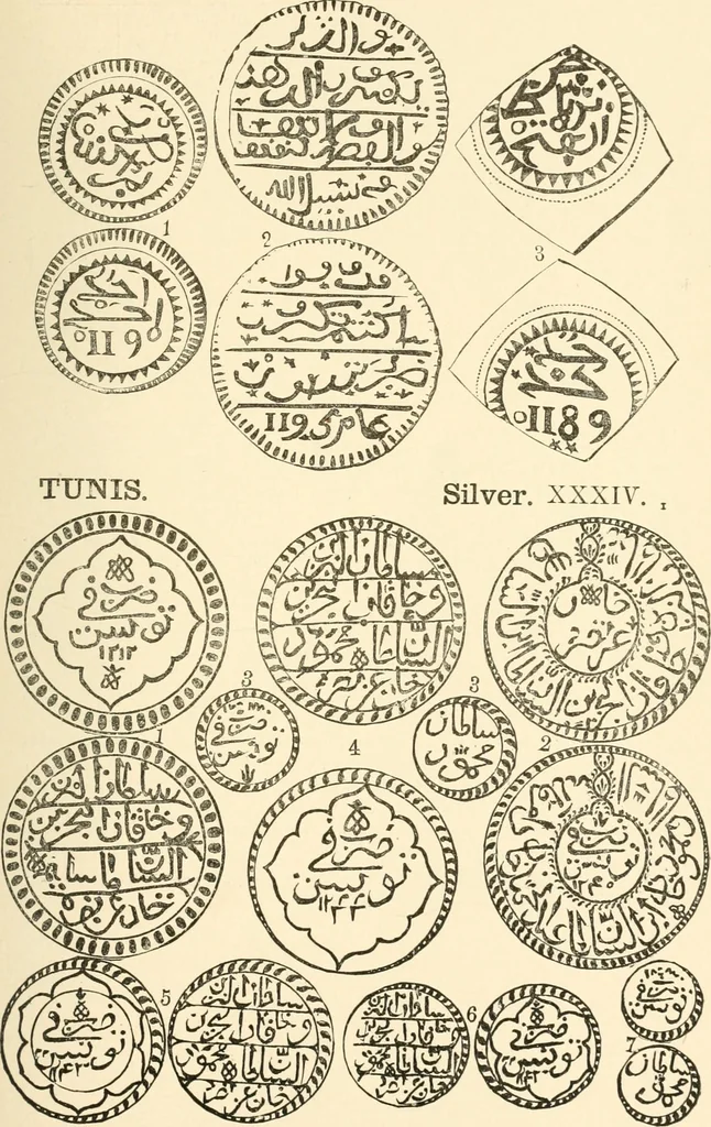 An illustration from Illustrated encyclopaedia of gold and silver coins of the world; illustrating the modern, ancient, current and curious, from A.D. 1885 back to B.C. 700, 1886, leaf 432