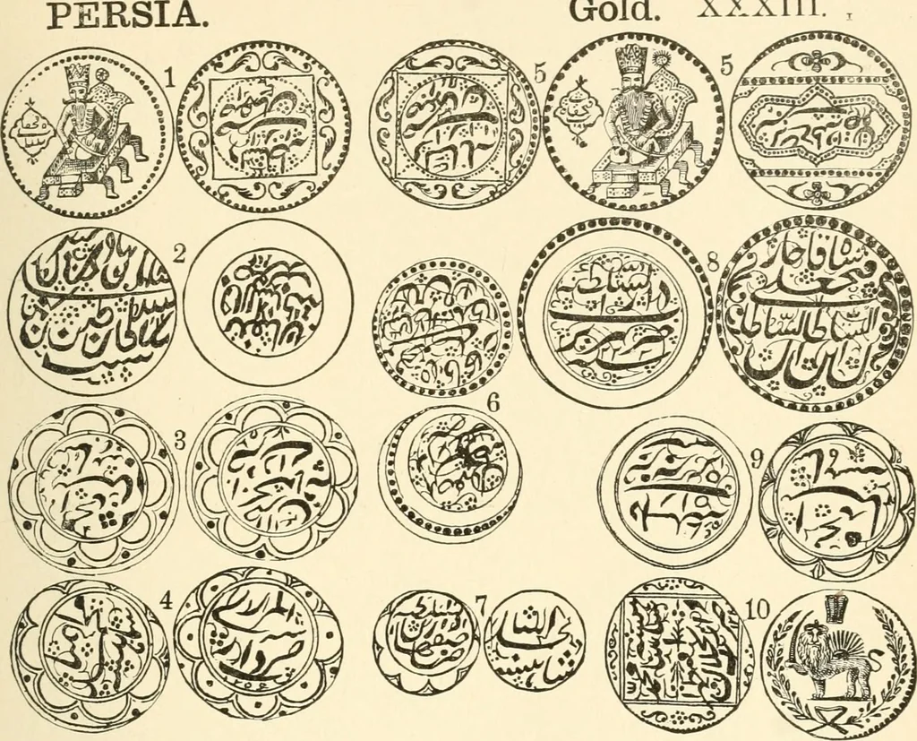 An illustration from Illustrated encyclopaedia of gold and silver coins of the world; illustrating the modern, ancient, current and curious, from A.D. 1885 back to B.C. 700, 1886, leaf 434