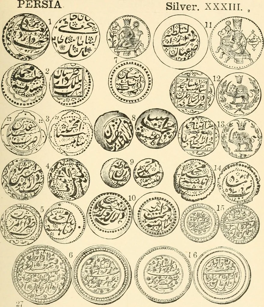 An illustration from Illustrated encyclopaedia of gold and silver coins of the world; illustrating the modern, ancient, current and curious, from A.D. 1885 back to B.C. 700, 1886, leaf 436