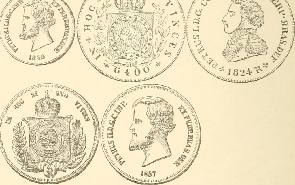 An illustration from Illustrated encyclopaedia of gold and silver coins of the world; illustrating the modern, ancient, current and curious, from A.D. 1885 back to B.C. 700, 1886, leaf 45