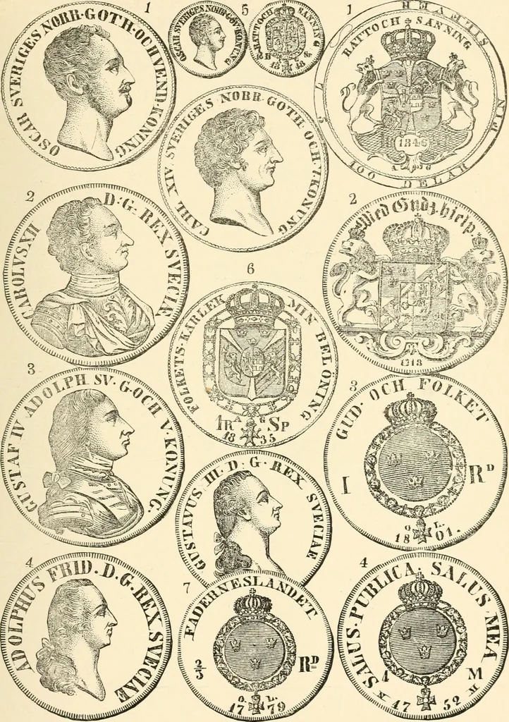 An illustration from Illustrated encyclopaedia of gold and silver coins of the world; illustrating the modern, ancient, current and curious, from A.D. 1885 back to B.C. 700, 1886, leaf 450