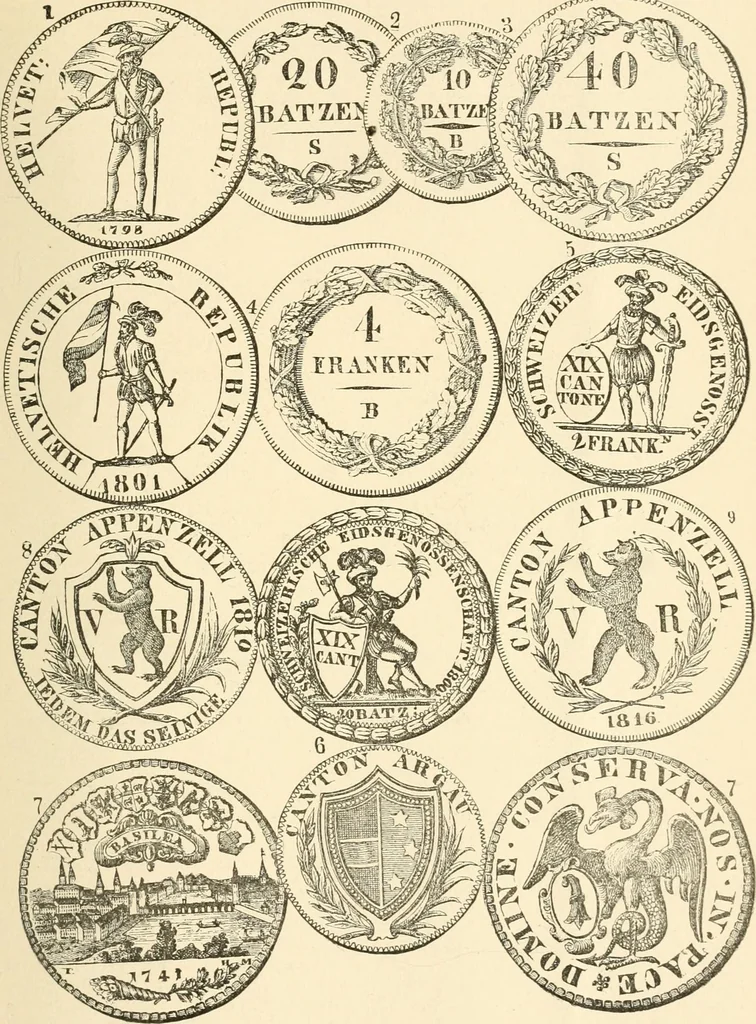 An illustration from Illustrated encyclopaedia of gold and silver coins of the world; illustrating the modern, ancient, current and curious, from A.D. 1885 back to B.C. 700, 1886, leaf 464