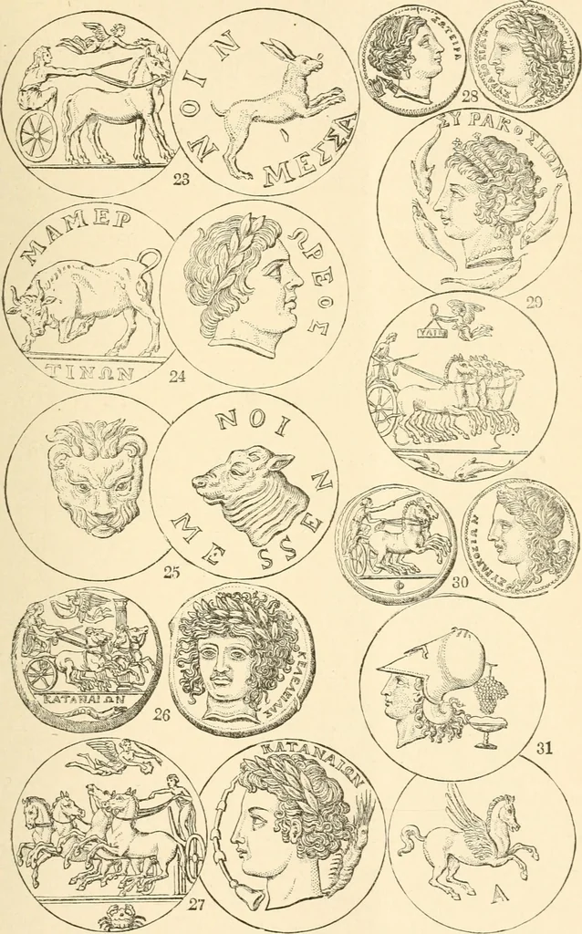 An illustration from Illustrated encyclopaedia of gold and silver coins of the world; illustrating the modern, ancient, current and curious, from A.D. 1885 back to B.C. 700, 1886, leaf 472