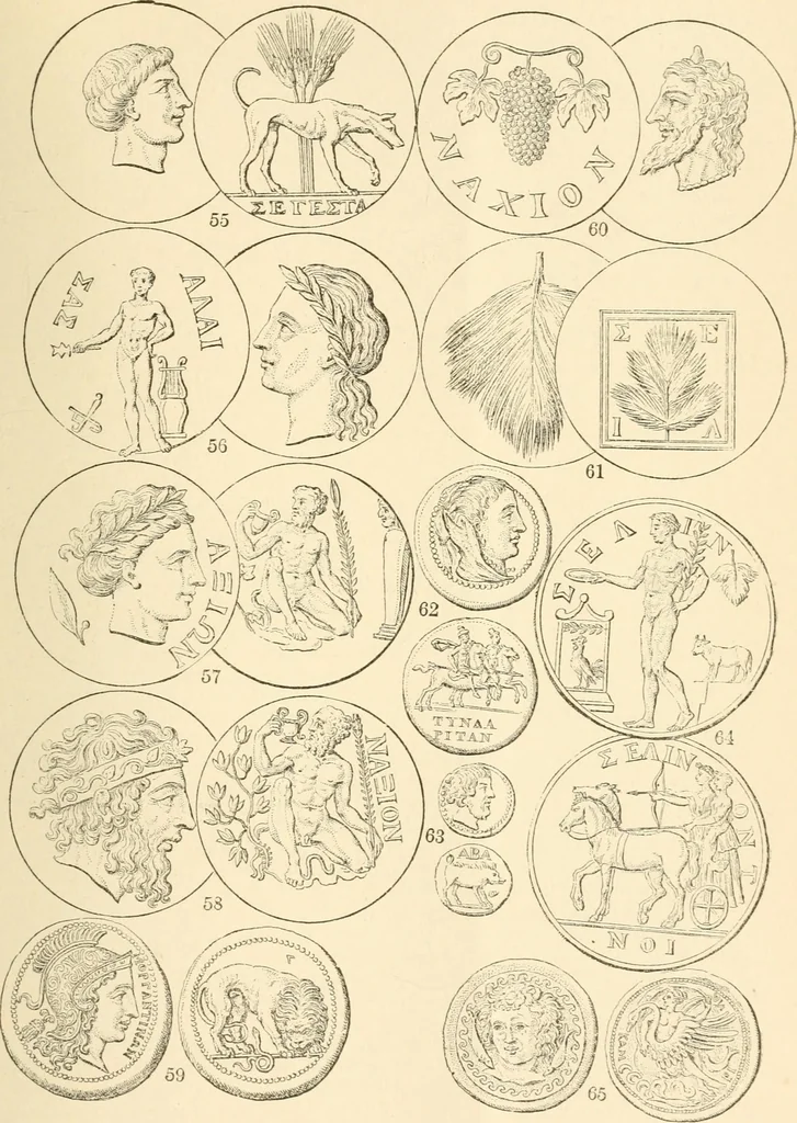 An illustration from Illustrated encyclopaedia of gold and silver coins of the world; illustrating the modern, ancient, current and curious, from A.D. 1885 back to B.C. 700, 1886, leaf 478
