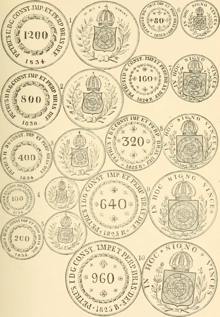 An illustration from Illustrated encyclopaedia of gold and silver coins of the world; illustrating the modern, ancient, current and curious, from A.D. 1885 back to B.C. 700, 1886, leaf 48