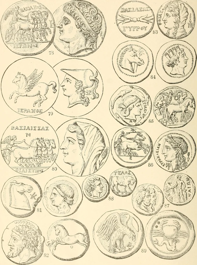 An illustration from Illustrated encyclopaedia of gold and silver coins of the world; illustrating the modern, ancient, current and curious, from A.D. 1885 back to B.C. 700, 1886, leaf 481