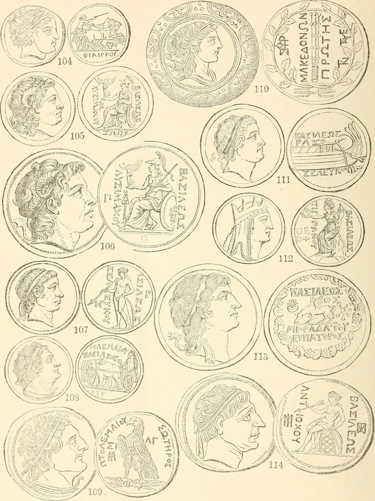 An illustration from Illustrated encyclopaedia of gold and silver coins of the world; illustrating the modern, ancient, current and curious, from A.D. 1885 back to B.C. 700, 1886, leaf 483