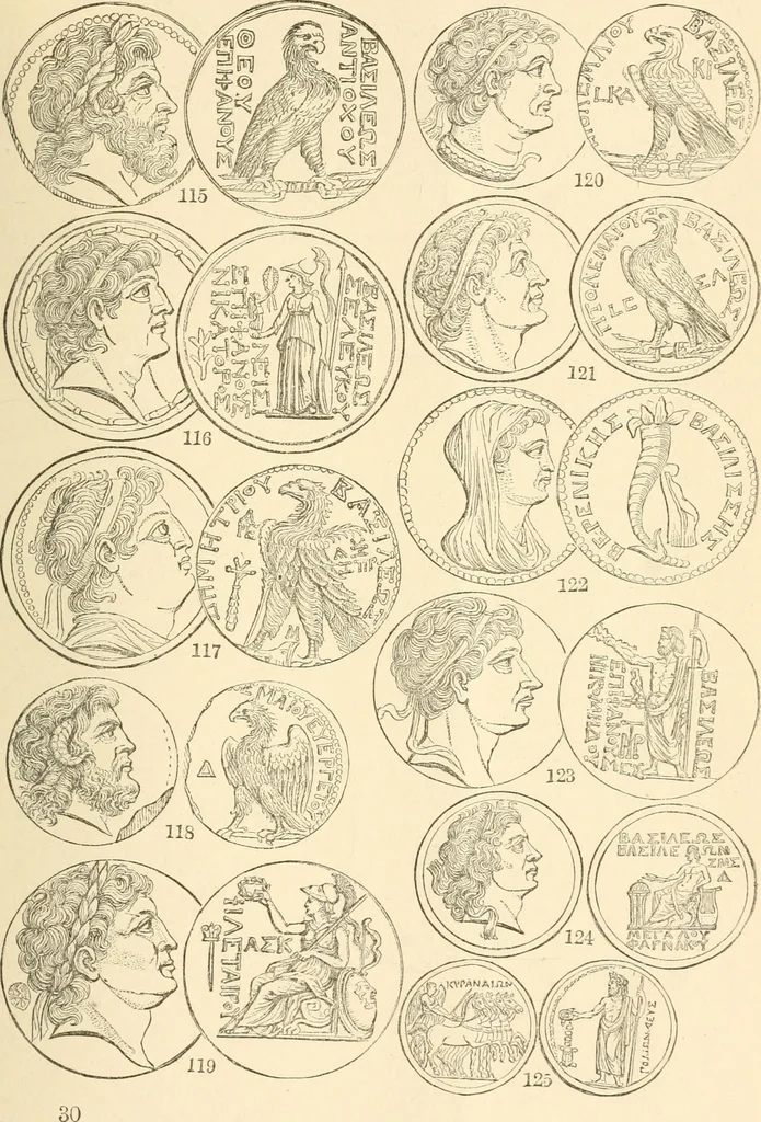 An illustration from Illustrated encyclopaedia of gold and silver coins of the world; illustrating the modern, ancient, current and curious, from A.D. 1885 back to B.C. 700, 1886, leaf 484
