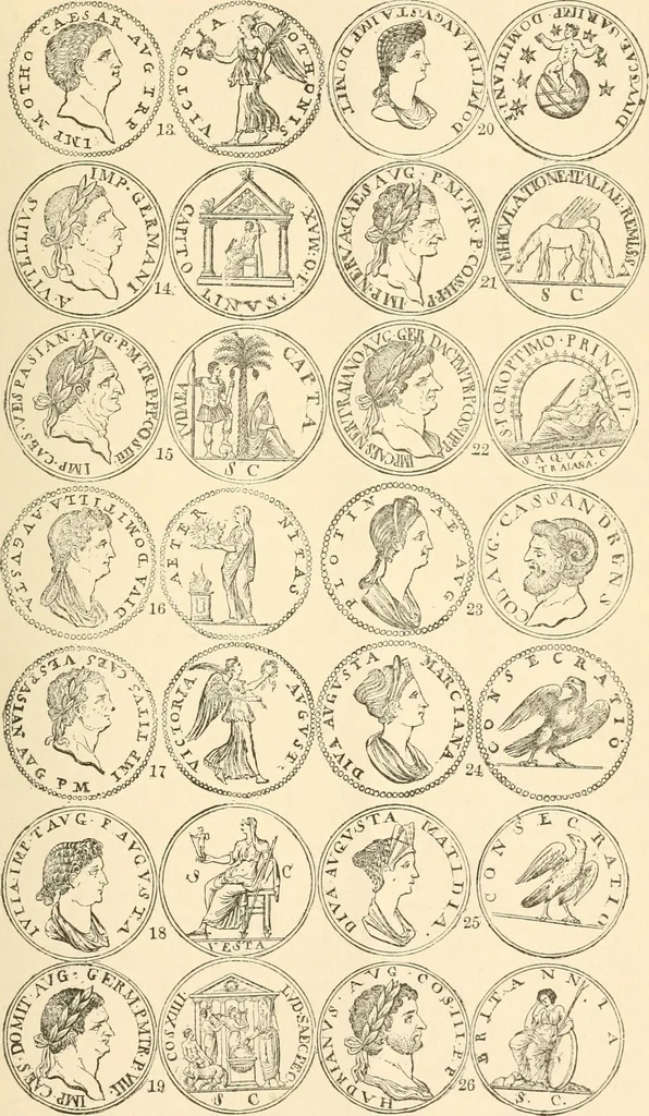 An illustration from Illustrated encyclopaedia of gold and silver coins of the world; illustrating the modern, ancient, current and curious, from A.D. 1885 back to B.C. 700, 1886, leaf 488