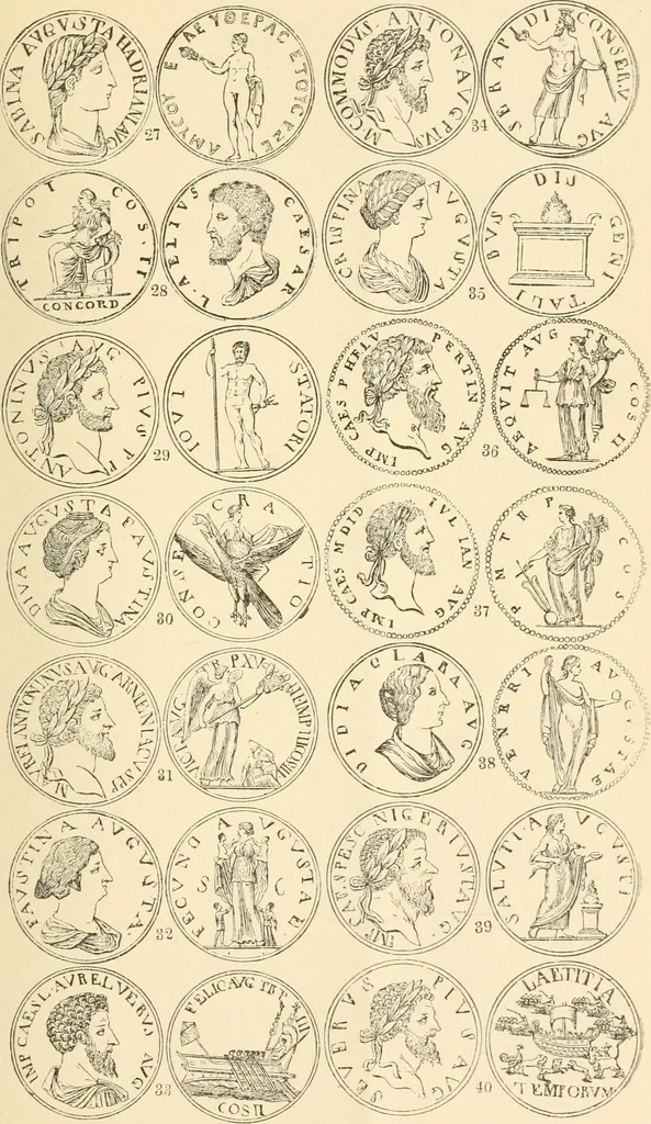 An illustration from Illustrated encyclopaedia of gold and silver coins of the world; illustrating the modern, ancient, current and curious, from A.D. 1885 back to B.C. 700, 1886, leaf 490