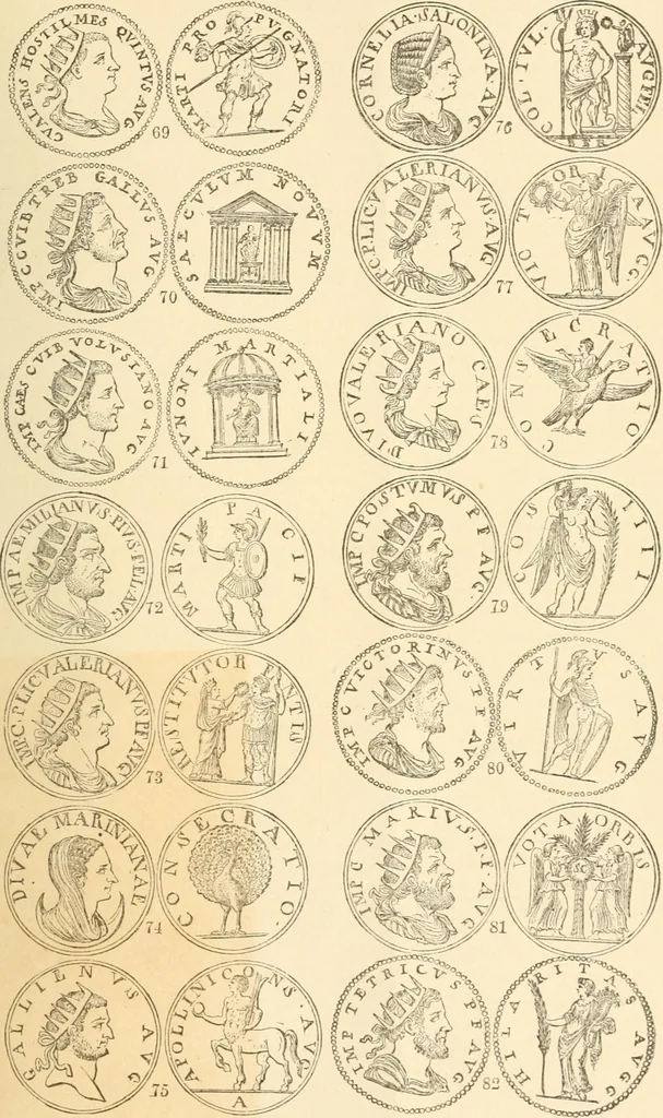 An illustration from Illustrated encyclopaedia of gold and silver coins of the world; illustrating the modern, ancient, current and curious, from A.D. 1885 back to B.C. 700, 1886, leaf 496