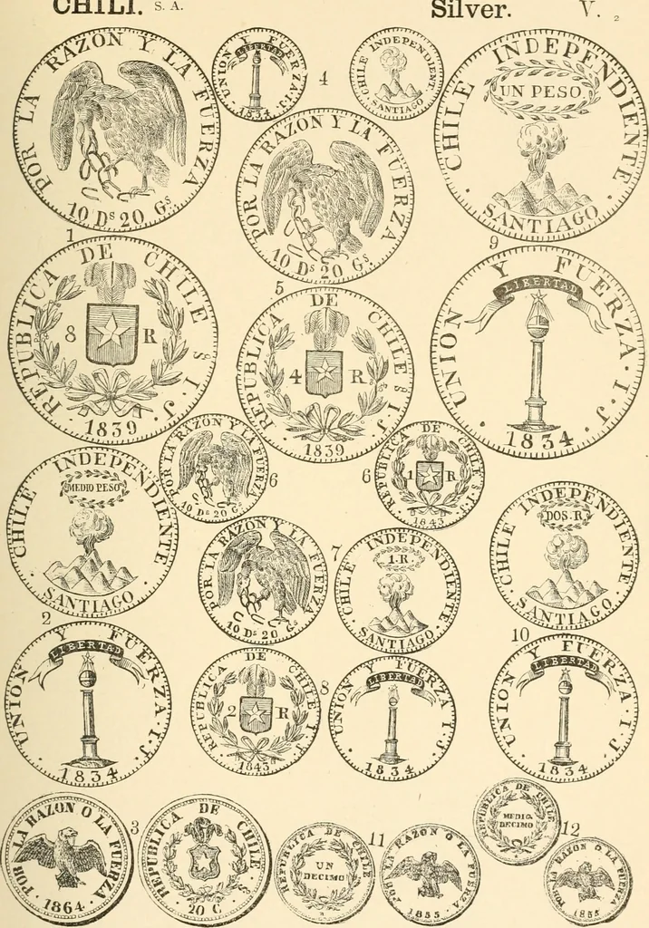 An illustration from Illustrated encyclopaedia of gold and silver coins of the world; illustrating the modern, ancient, current and curious, from A.D. 1885 back to B.C. 700, 1886, leaf 52