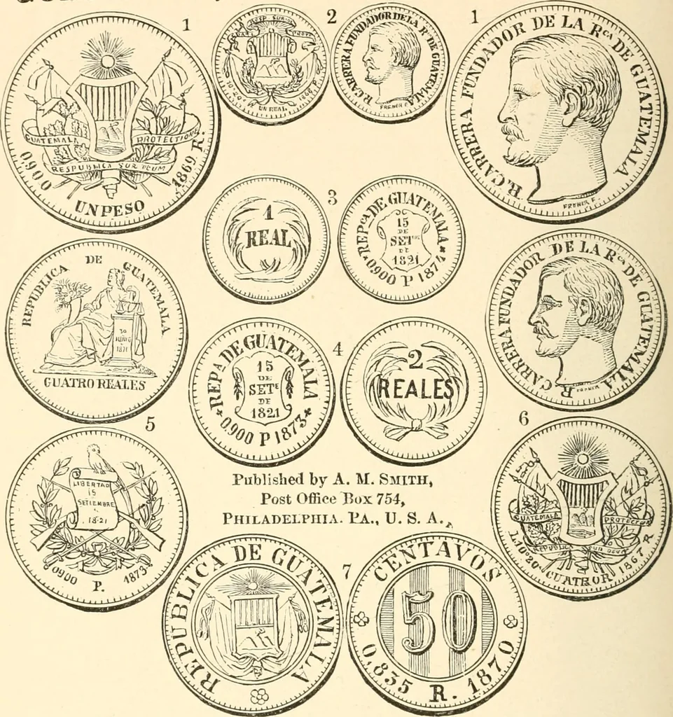 An illustration from Illustrated encyclopaedia of gold and silver coins of the world; illustrating the modern, ancient, current and curious, from A.D. 1885 back to B.C. 700, 1886, leaf 59