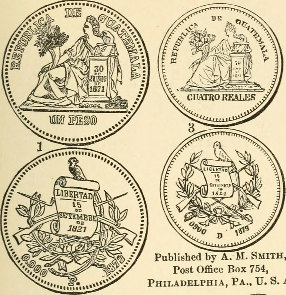 An illustration from Illustrated encyclopaedia of gold and silver coins of the world; illustrating the modern, ancient, current and curious, from A.D. 1885 back to B.C. 700, 1886, leaf 60