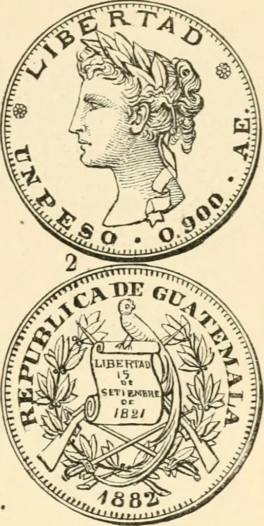 An illustration from Illustrated encyclopaedia of gold and silver coins of the world; illustrating the modern, ancient, current and curious, from A.D. 1885 back to B.C. 700, 1886, leaf 60
