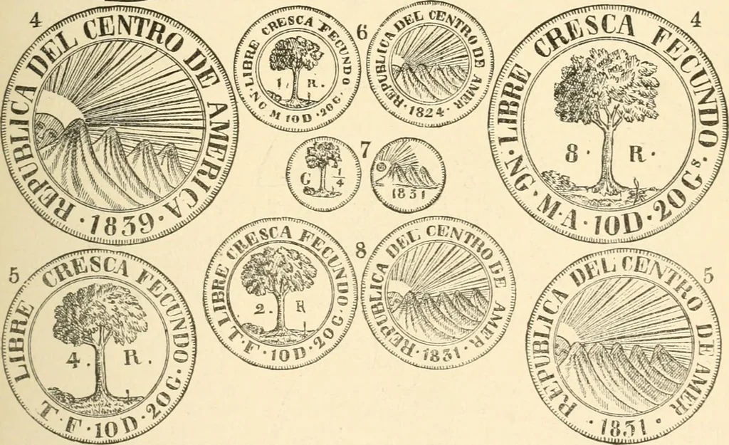 An illustration from Illustrated encyclopaedia of gold and silver coins of the world; illustrating the modern, ancient, current and curious, from A.D. 1885 back to B.C. 700, 1886, leaf 60