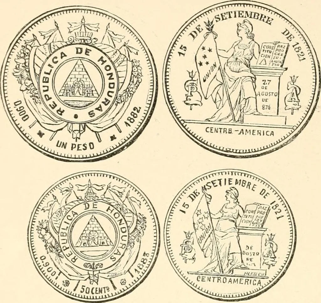 An illustration from Illustrated encyclopaedia of gold and silver coins of the world; illustrating the modern, ancient, current and curious, from A.D. 1885 back to B.C. 700, 1886, leaf 61