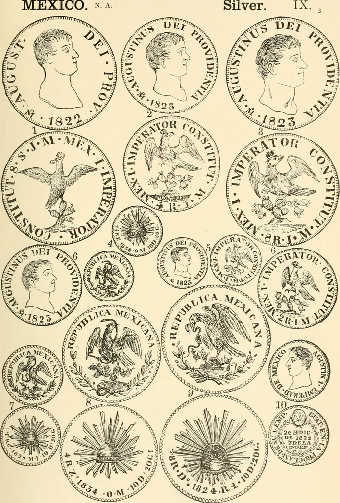 An illustration from Illustrated encyclopaedia of gold and silver coins of the world; illustrating the modern, ancient, current and curious, from A.D. 1885 back to B.C. 700, 1886, leaf 68