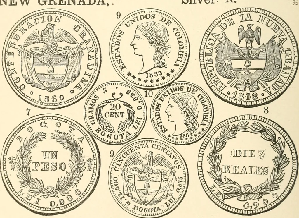 An illustration from Illustrated encyclopaedia of gold and silver coins of the world; illustrating the modern, ancient, current and curious, from A.D. 1885 back to B.C. 700, 1886, leaf 69