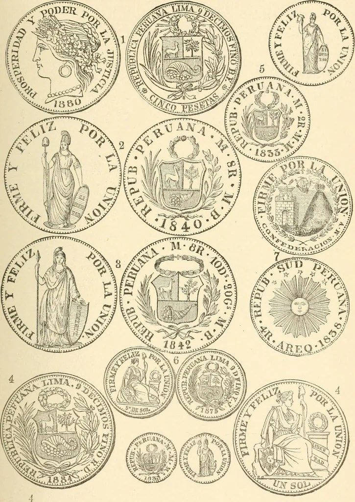 An illustration from Illustrated encyclopaedia of gold and silver coins of the world; illustrating the modern, ancient, current and curious, from A.D. 1885 back to B.C. 700, 1886, leaf 72