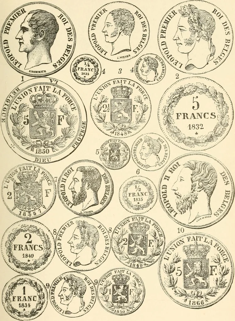An illustration from Illustrated encyclopaedia of gold and silver coins of the world; illustrating the modern, ancient, current and curious, from A.D. 1885 back to B.C. 700, 1886, leaf 94