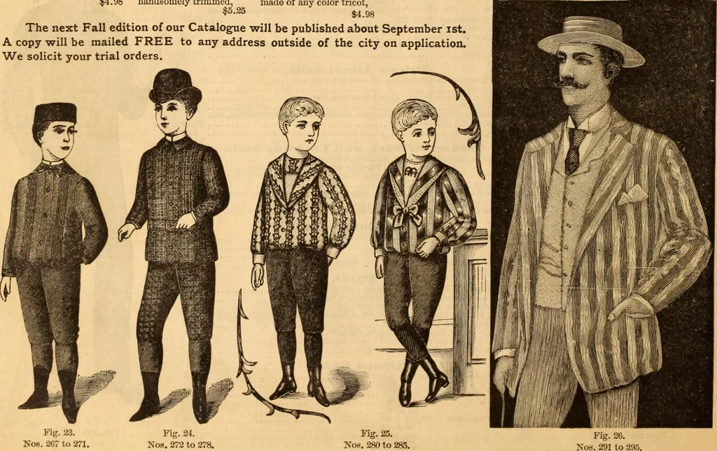 An illustration from Illustrated fashion catalogue : summer, 1890, 1890, leaf 25