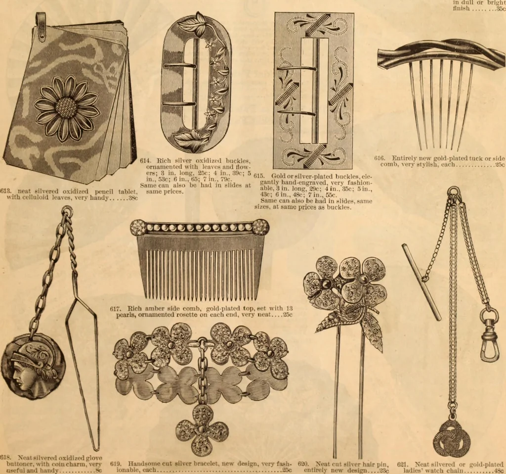 An illustration from Illustrated fashion catalogue : summer, 1890, 1890, leaf 42