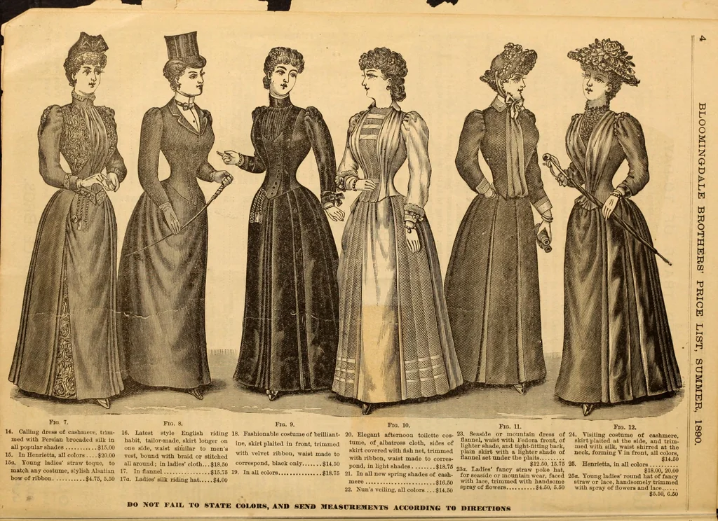 An illustration from Illustrated fashion catalogue : summer, 1890, 1890, leaf 5