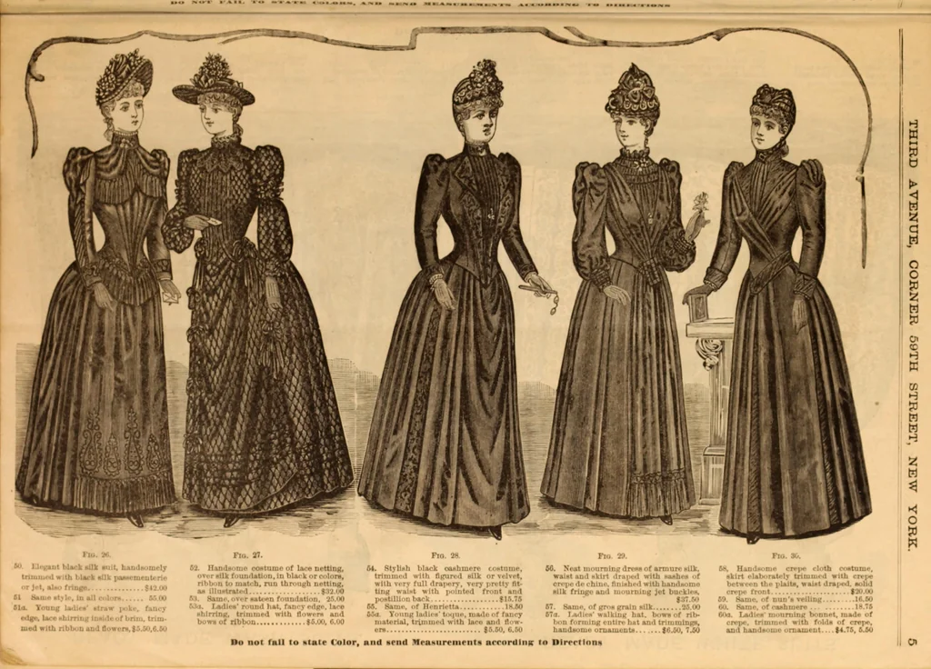 An illustration from Illustrated fashion catalogue : summer, 1890, 1890, leaf 6