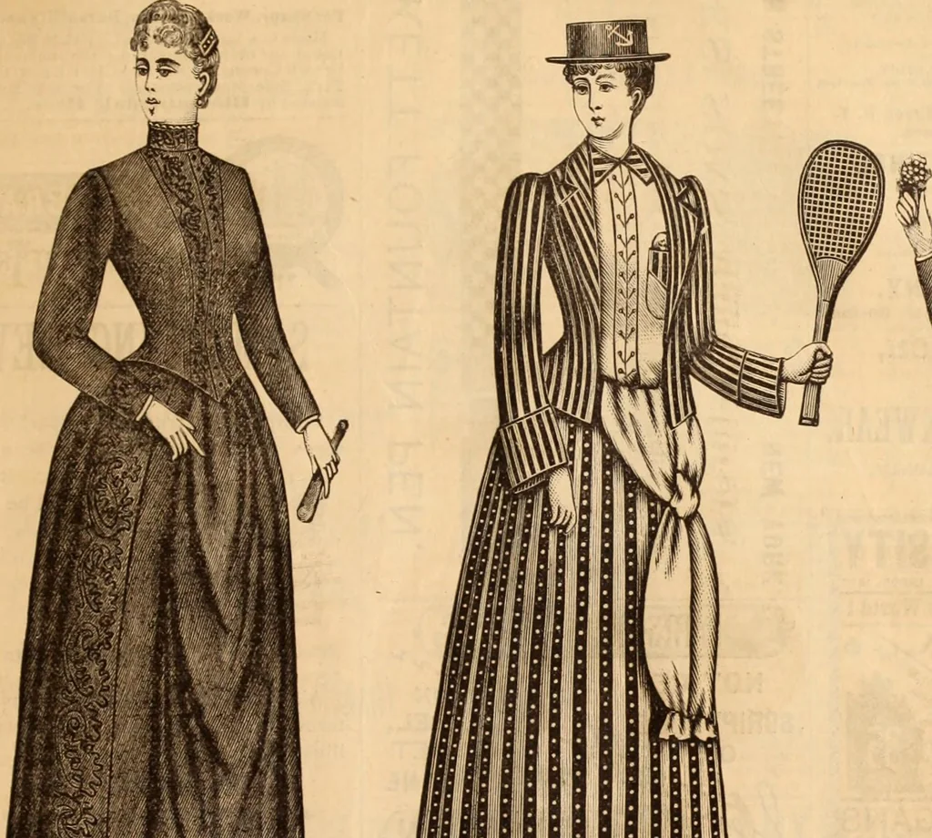 An illustration from Illustrated fashion catalogue : summer, 1890, 1890, leaf 60