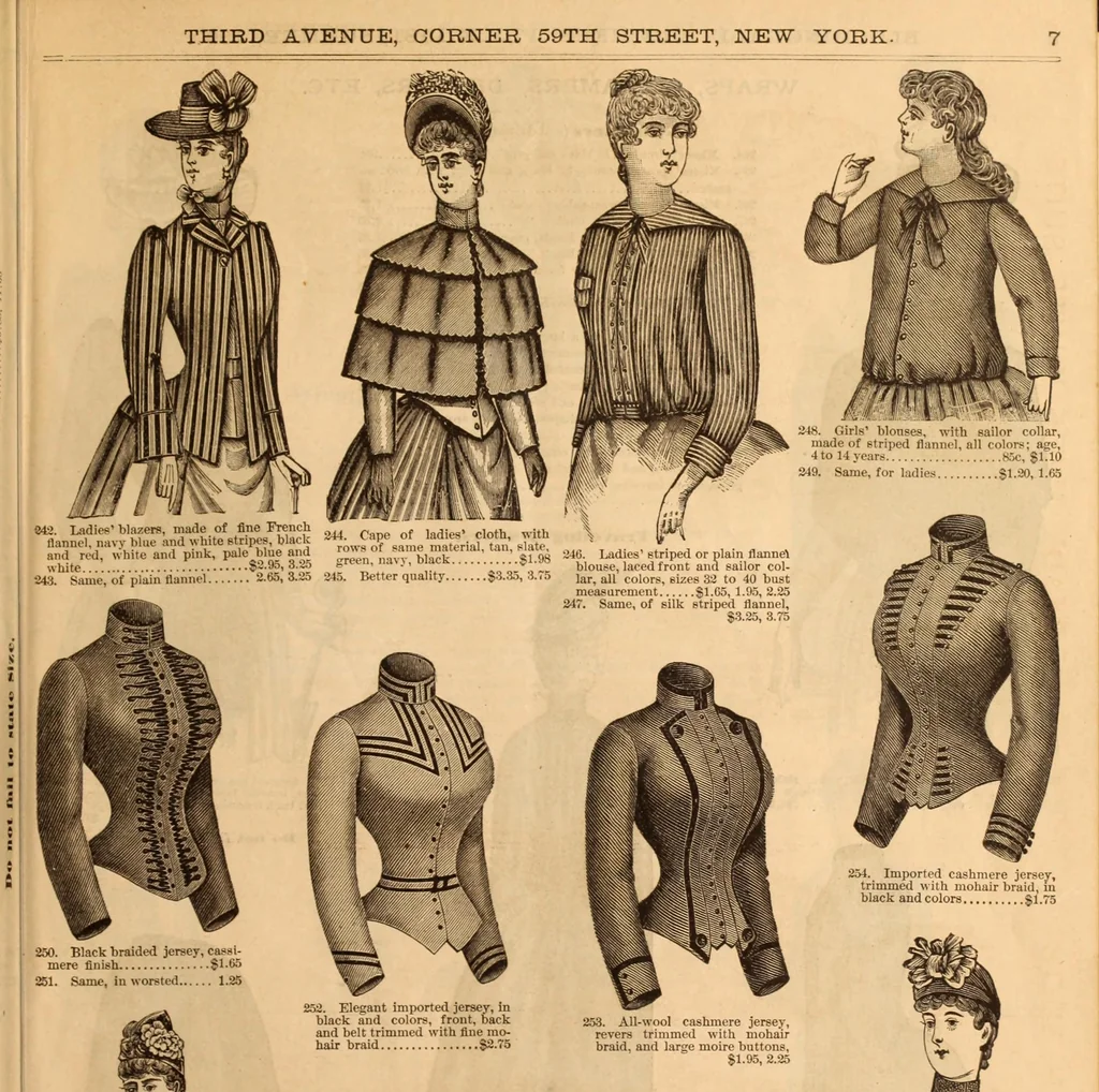 An illustration from Illustrated fashion catalogue : summer, 1890, 1890, leaf 8