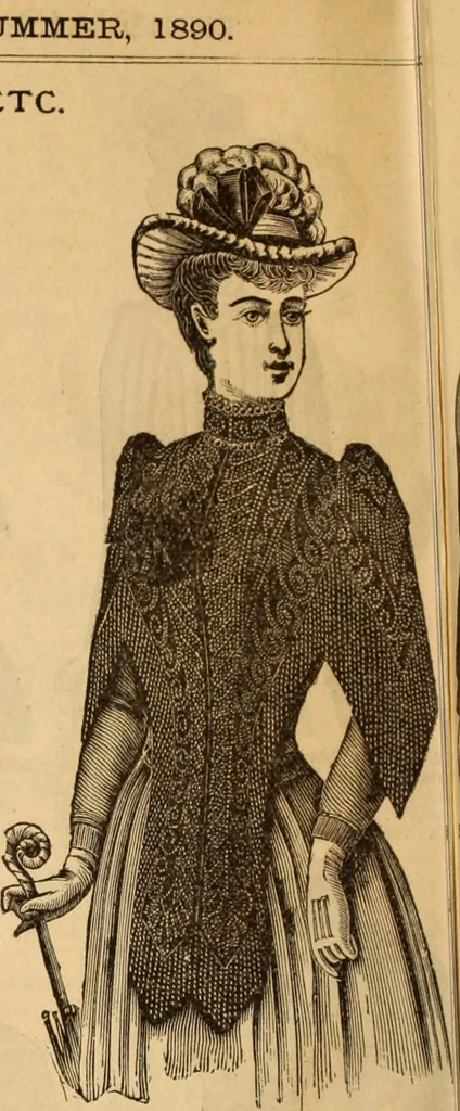 An illustration from Illustrated fashion catalogue : summer, 1890, 1890, leaf 9